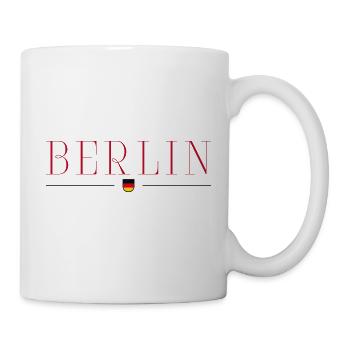 T-shirt au design de style berlinois - Mug blanc - blanc - Droite