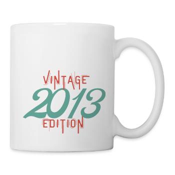 Jahrgang 2013 Ausgabe - Tasse - Weiß - Rechts