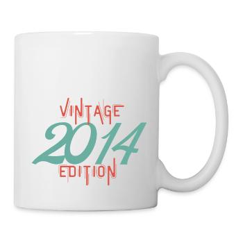Jahrgang 2014 Ausgabe - Tasse - Weiß - Rechts