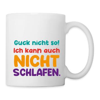 Ne ressemble pas à ça, je ne peux pas dormir non plus - Mug blanc - blanc - Droite