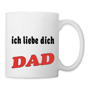 Ich liebe dich DAD - Mug blanc - blanc - Droite