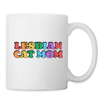 Lesbische Katzenmama - Tasse - Weiß - Rechts
