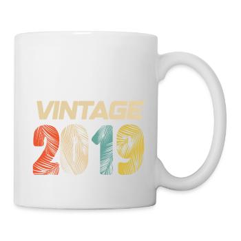 Jahrgang 2019 Retro - Bestseller - Tasse - Weiß - Rechts