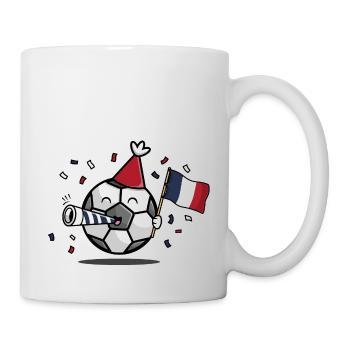 Fußball Fan Frankreich - Tasse - Weiß - Rechts