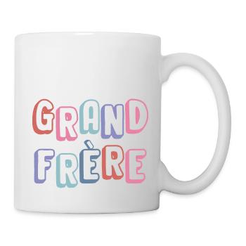 grand frère - nouveau né famille - Mug blanc - blanc - Droite