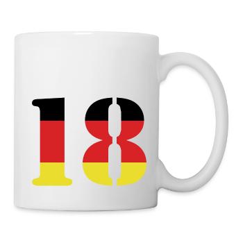 18 Numéro Jersey Allemagne - Mug blanc - blanc - Droite