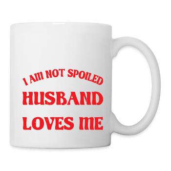 Je ne suis pas gâtée, mon mari m’aime juste 15 - Mug blanc - blanc - Droite