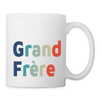 Geburt, großer Bruder, großer Sohn - Tasse - Weiß - Rechts