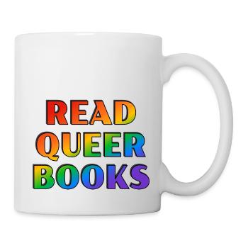 Lire des livres queer - Mug blanc - blanc - Droite
