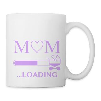 maman chargement - Mug blanc - blanc - Droite