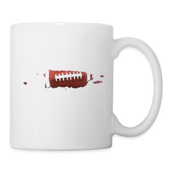 Porto Rico (États-Unis) | Vrai football | Carte - Mug blanc - blanc - Droite
