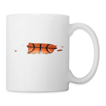Puerto Rico (USA) | echter Basketball | Landkarte - Tasse - Weiß - Rechts