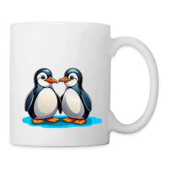 Two penguins - Mug - white - Right
