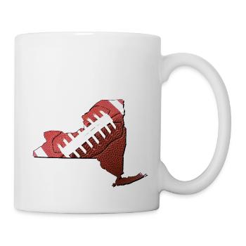 New York (United States) | real football | Map - Mug - white - Right