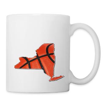 New York (United States) | real basketball | Map - Mug - white - Right