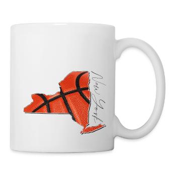 New York (United States) | real basketball | Map Sct - Mug - white - Right