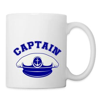 matrosen mütze captain - Tasse - Weiß - Rechts