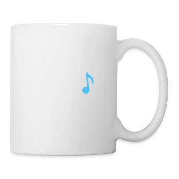Musik Text Spruch Note Melodie Musiknote Audio - Tasse - Weiß - Rechts