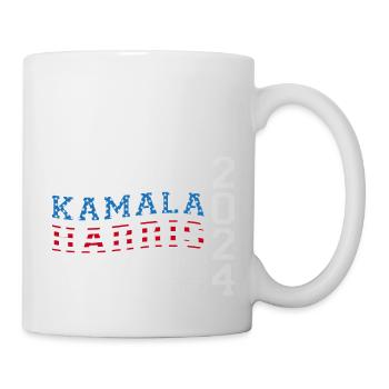 USA Flagge Farben nach Kamala Harris 2024 für - Tasse - Weiß - Rechts