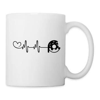 Donut Pulse Cœur - Mug blanc - blanc - Droite