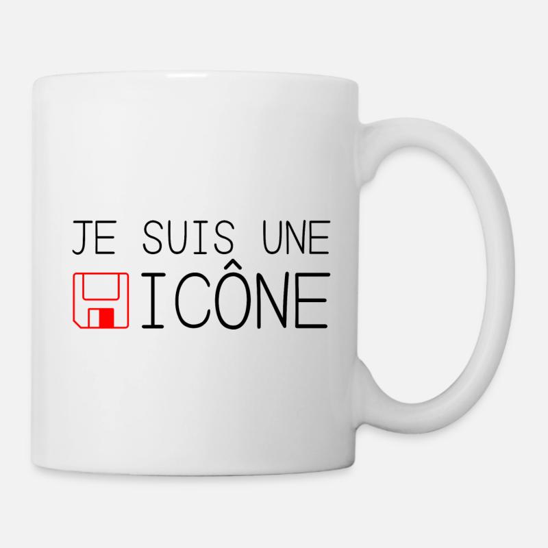 Je suis une icône - Mug blanc - blanc