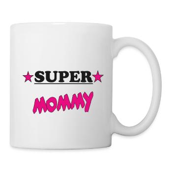 SUPER MOMMY - Mug blanc - blanc - Droite