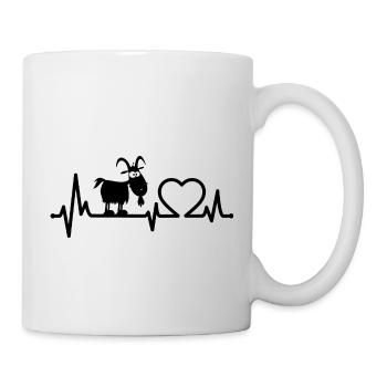 Goat Heartbeat Farm Goat Goat Bill - Mug - white - Right