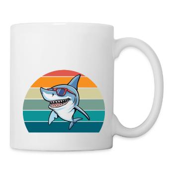 Shark Retro - Mug - white - Right