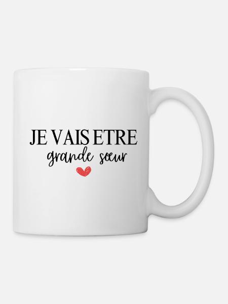 je vais etre grande sœur - Mug blanc - blanc