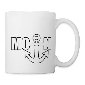 Moin Nordsee Küste in Norddeutschland - Tasse - Weiß - Rechts