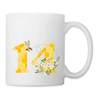 14th Anniversary Bee - Mug - white - Right