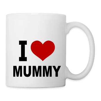 I love mummy - Tasse - Weiß - Rechts