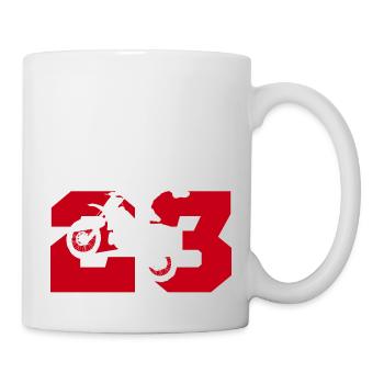 Moto 23 Biker - Tasse - Weiß - Rechts