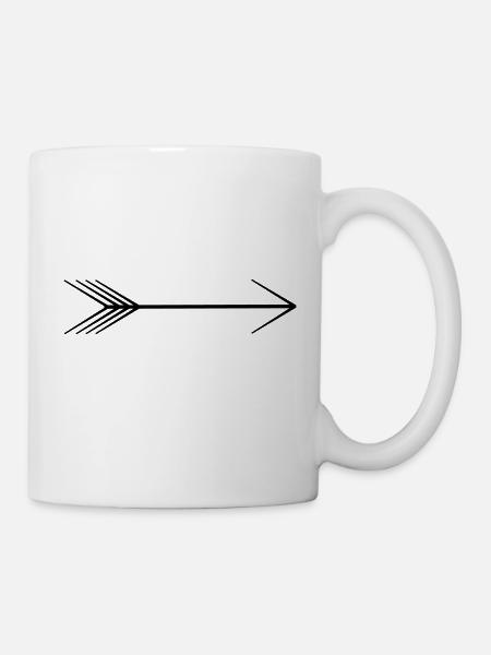 pfeil - Tasse - Weiß
