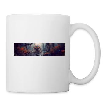 Apokalypse Welt nach der Menschheit Riesenspinne Mutant - Tasse - Weiß - Rechts
