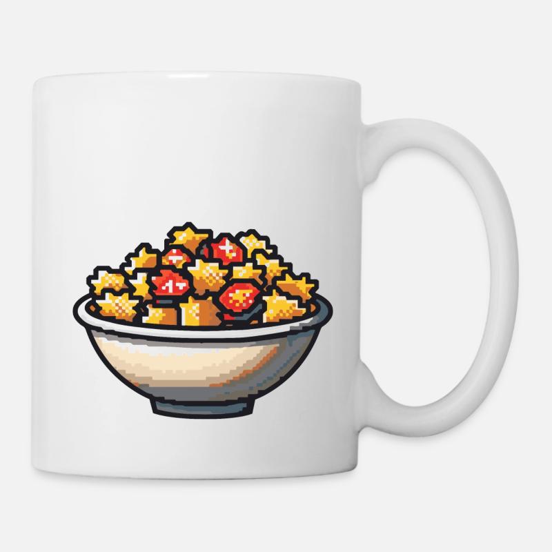 Pasta Pasta Pixel Icon - Mug blanc - blanc