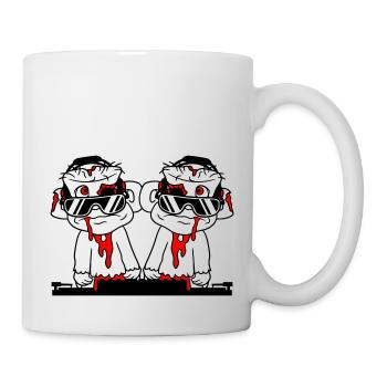 DJ Zombies Friends Team Horror Halloween Mixer - Mug - white - Right