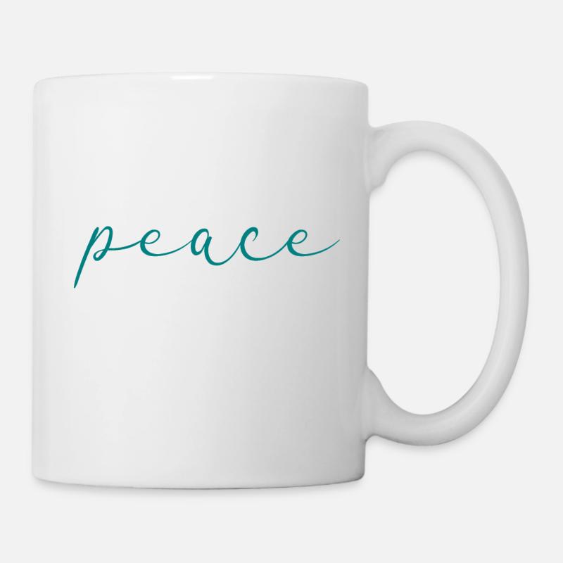 paix - Mug blanc - blanc