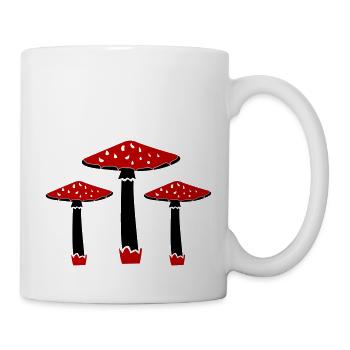 pilze 02 - Tasse - Weiß - Rechts