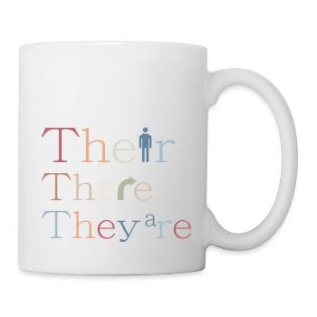 Sie sind da sind Englischlehrer Gramma Police - Tasse - Weiß - Rechts