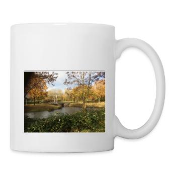 Alte holländische Brücke Stadt Hoogeveen - Tasse - Weiß - Rechts