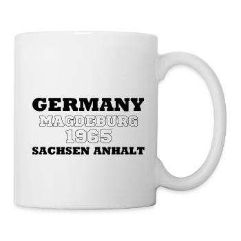 ALLEMAGNE SACHSEN ANHALT MAGDEBOURG 1965 - Mug blanc - blanc - Droite
