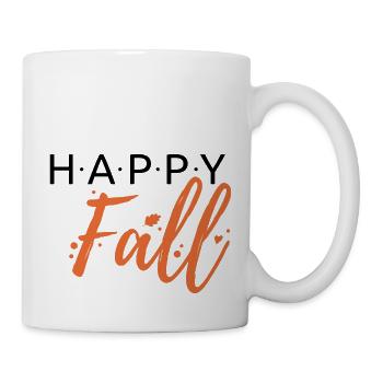 Happy Fall – Lettering - Mug - white - Right