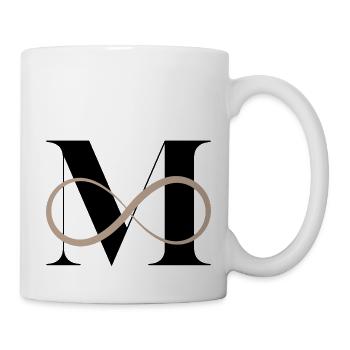 Infinite letter m - Mug - white - Right