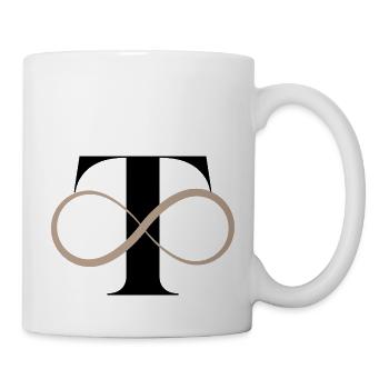 Infinite letter t - Mug - white - Right