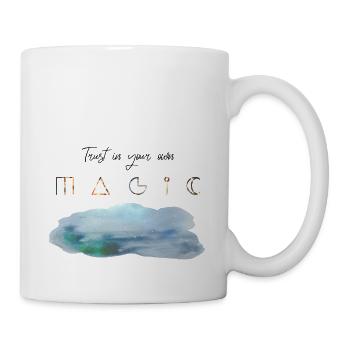 Trust in your own Magic lettering witchy cloud - Mug - white - Right