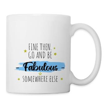 colleague leaving, coworker farewell, going away - Mug - white - Right