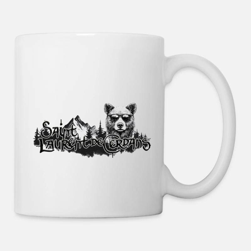 SAINT LAURENT DE CERDANS OURS - Mug blanc - blanc