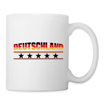 Deutschland Stern - Tasse - Weiß - Rechts