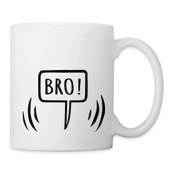 Frangin! Bulle de dialogue Brother - Mug blanc - blanc - Droite